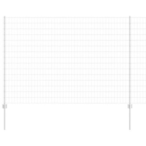 vidaXL Ogrodzenie Euro z słupkiem 10 x 1,5 m Stal ocynkowana srebrny