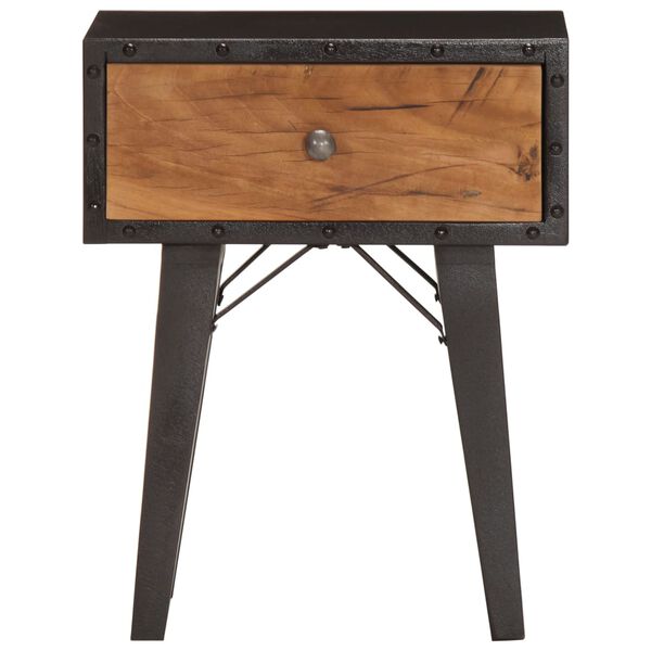 vidaXL Szafka nocna, 40x30x50 cm, lite drewno odzyskane