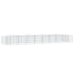 vidaXL Łukowaty kosz gabionowy, 400x100x50 cm, galwanizowane żelazo