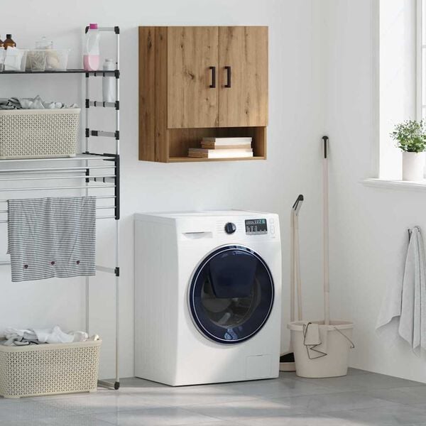 vidaXL Szafka ścienna Montowane na ścianie dąb artisan 60 x 31 x 70 cm