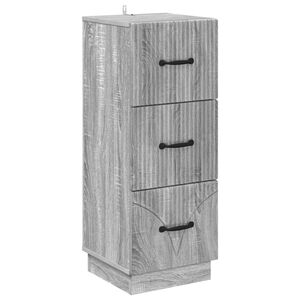 vidaXL Szafka z Szufladami Szary Sonoma 33 x 34,5 x 87 cm