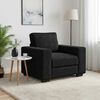 vidaXL Sofa Fotel Czarny 100x77x82 cm Aksamit