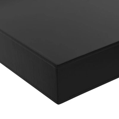 vidaXL Wiszące półki ścienne, 2 szt., czarne, 80 x 20 x 3,8 cm