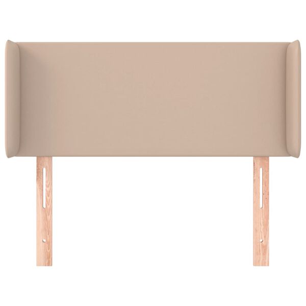 vidaXL Zagł&oacute;wek uszak, cappuccino, 83x16x78/88 cm, sztuczna sk&oacute;ra