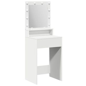 vidaXL Toaletka Biały 50 x 41 x 135 cm Drewno inżynieryjne