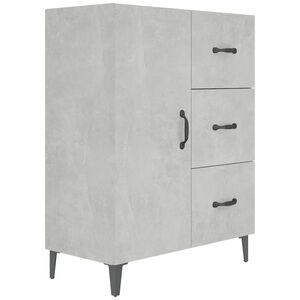 vidaXL Szafka, szarość betonu, 69,5x34x90 cm, materiał drewnopochodny