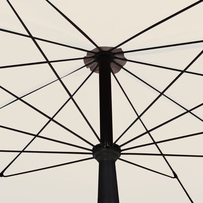 vidaXL Parasol ogrodowy na słupku, 200x130 cm, piaskowy
