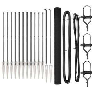 vidaXL Słupek ogrodzeniowy. Szary 25 x 1,5 m (siatka 12 x 12 mm) Stal