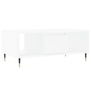 vidaXL Stolik kawowy, biały 90x50x36,5 cm, materiał drewnopochodny