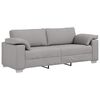 vidaXL Sofa 3 pcs Szary chmur Tkanina lniana