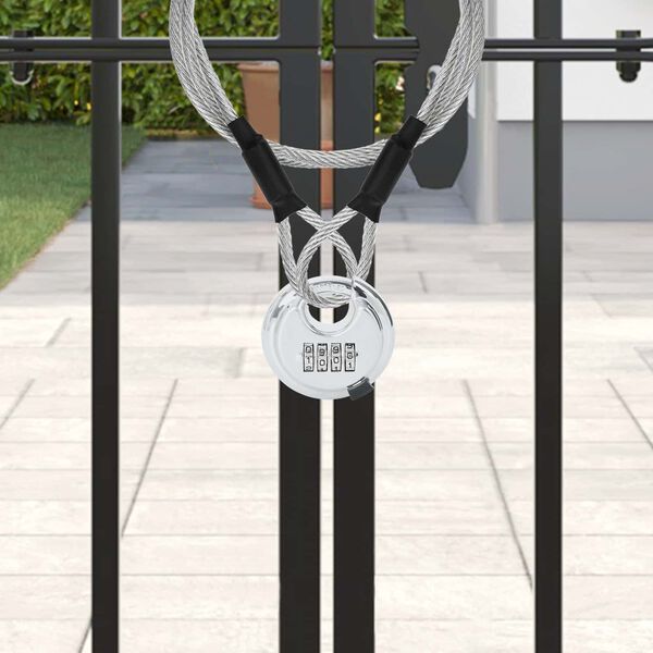 vidaXL Kł&oacute;dki discus z kluczami 12 pcs Srebrny 7 x 2.3 x 7 cm