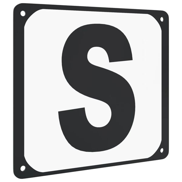 vidaXL Litery na czworobok, 12 szt., stalowe