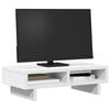 vidaXL Podstawka pod monitor, biała, 50x27x15 cm