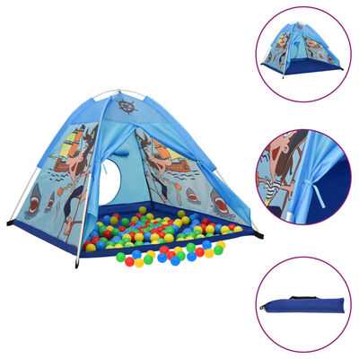 vidaXL Namiot do zabawy dla dzieci, niebieski, 120x120x90 cm