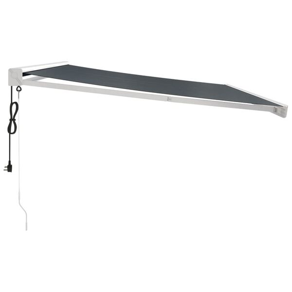 vidaXL Zwijana markiza, antracytowa, 4x3 m, tkanina i aluminium