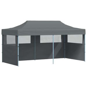 vidaXL Składany namiot ze ścianami bocznymi, 3 x 6 m, antracytowy