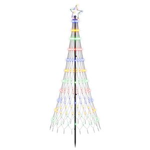 vidaXL Choinka świąteczna LED 180 cm 230 LED Wielokolorowy Żelazo