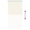 vidaXL Roleta zaciemniająca Off White 75x150 cm Szerokość tkaniny