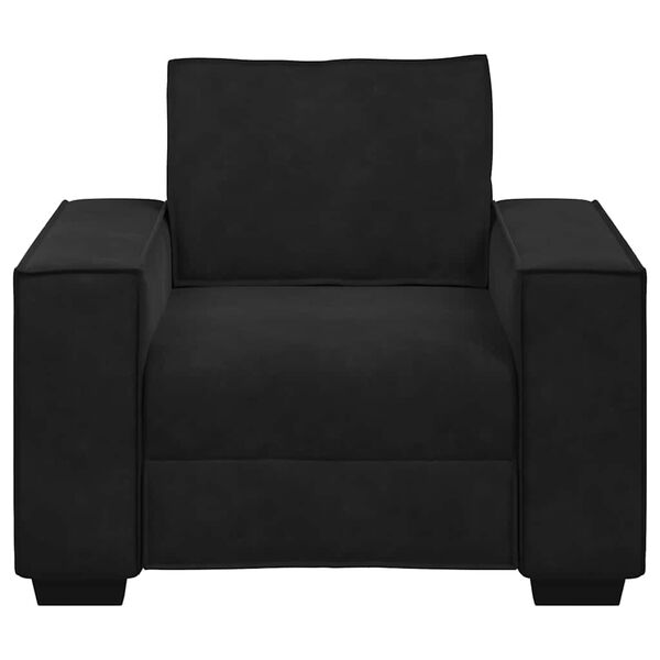 vidaXL Sofa Fotel Czarny 100x78x84 cm Aksamit