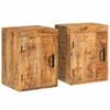 vidaXL Stolik nocny 2 szt. Brązowy 35 x 33 x 48 cm Drewno z mango