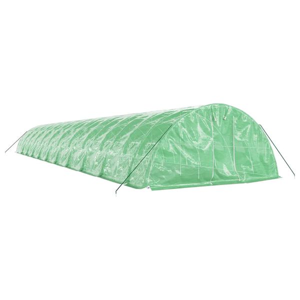 vidaXL Szklarnia ze stalową ramą, zielona, 110 m&sup2;, 22x5x2,3 m