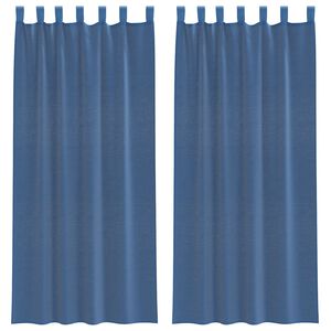 vidaXL Zasłony woalowe z kieszeniami na drążek 2 szt. Royal Blue