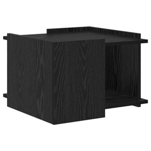 vidaXL Stolik kawowy Czarny dąb 50,5 x 50 x 33 cm Drewno inżynieryjne