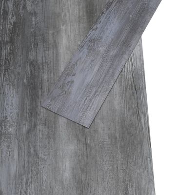 vidaXL Panele podłogowe PVC 5,26 m², 2 mm, błyszczący szary, bez kleju