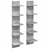 vidaXL P&oacute;łka ścienna 2 pcs Betonowy szary 22 x 15 x 100 cm
