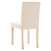 vidaXL Krzesła stołowe, 2 szt., kremowe, obite tkaniną