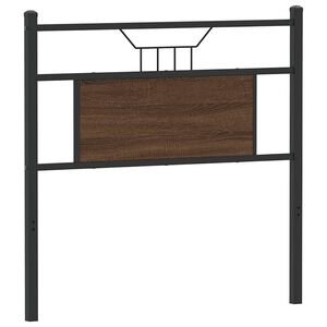 vidaXL Wymienne wezgłowie, brązowy dąb, 75 cm