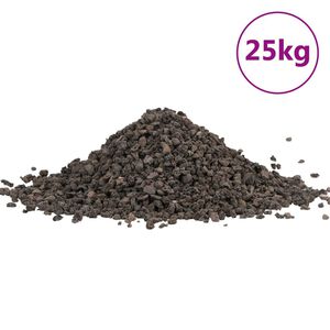 vidaXL Żwirek bazaltowy, 25 kg, czarny, 5-8 mm