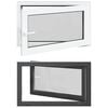 vidaXL Okno piwniczne typu tilt & turn RISOR 100 x 70 cm PVC i szkło