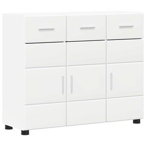 vidaXL Bufet FLORIN 88,5 x 30,5 x 73 cm Biały Drewno inżynieryjne