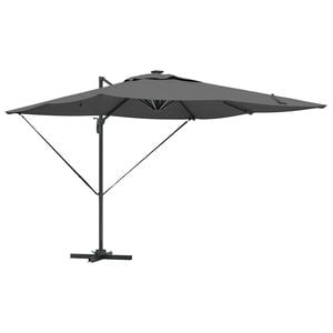 vidaXL Parasol plażowy Ze LED Lights Antracyt 286 x 284 x 270 cm