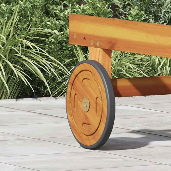 vidaXL Wheels Space z kołem 2 pcs Brązowy 20.5 x 20.5 x 2 cm