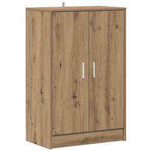 vidaXL Szafka na buty, dąb artisan 60x35x92 cm materiał drewnopochodny