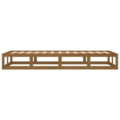 vidaXL Rama łóżka, miodowy brąz, 90 x 200 cm, lite drewno