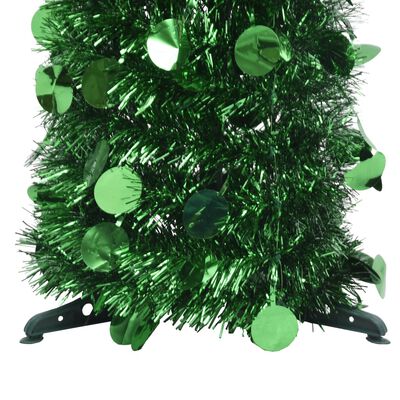 vidaXL Składana, sztuczna choinka, zielona, 120 cm, PET