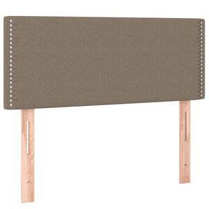 vidaXL Zagł&oacute;wek do ł&oacute;żka, taupe, 90x5x78/88 cm, tkanina