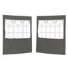 vidaXL Ściana boczna namiotu na imprezy 2 pcs 200 x 195 cm antracytowy