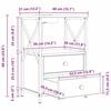 vidaXL Szafka Nocna z szufladą 2 pcs Brązowy dąb 40 x 31 x 60 cm