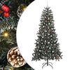 vidaXL Sztuczna choinka Zielony 240 cm PVC, plastik i stal