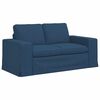 vidaXL Sofa 2 pcs Niebieski 182 x 80 x 82 cm tkanina