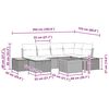 vidaXL Zestaw Sof na Ogr&oacute;d 7 pcs Beżowy 55 x 62 x 69 cm Polirattan