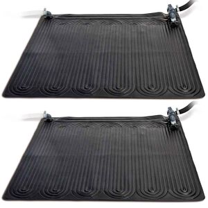 Intex Solarne maty grzewcze, 2 szt., PVC, 1,2x1,2 m, czarne