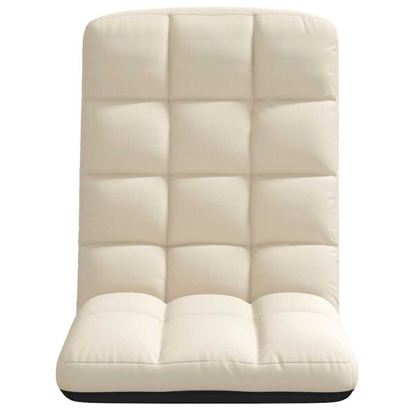 vidaXL Krzesło podłogowe składane lniane 71x51x62 cm