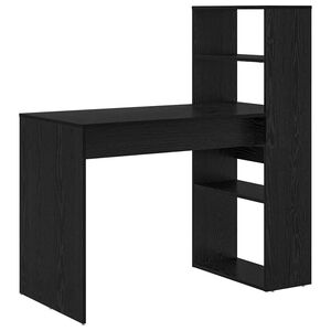 vidaXL Biurko Czarny Dąb Drewno inżynieryjne 113 x 54 x 120 cm