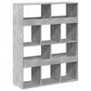 vidaXL Regał, szarość betonu, 100x33x125,5 cm, materiał drewnopochodny