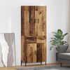 vidaXL Highboard Montowane na ścianie Stare drewno 69,5 x 34 x 180 cm